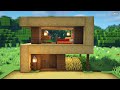 Minecraft How To Build A Small Survival Wooden Modern House 마인크래프트 건축 작은 야생 나무 모던하우스 만들기 Minecraft How To Build A Small Survival Wooden Modern House 마인크래프트 건축 작은 야생 나무 모던하우스 만들기