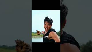 The Man Fought The Crocodile With His Bare Hands.