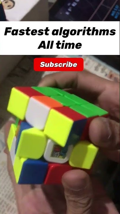 Fastest algorithms of all time || Rubik’s cube - YouTube
