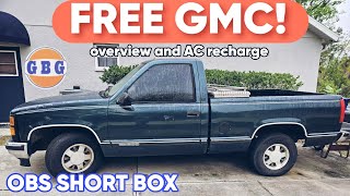 My buddy got this 1998 OBS GMC for free let's check it out and charge up the AC for him! #gmt400 by Grease Belly Garage 1,479 views 2 months ago 23 minutes