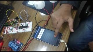 Home Automation Project Using Pic16F877A And Hc06 Bluetooth Module - Checking Status