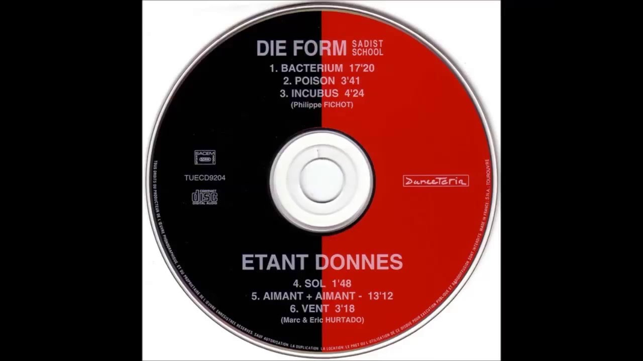 die form (D.F. Sadist School, Paris), "poison" 1992