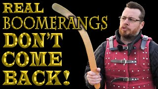 REAL boomerangs DONT COME BACK!  |  Underappreciated Historical Weapons
