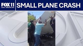Good Samaritans rescue pilot after small plane crash in Pacoima
