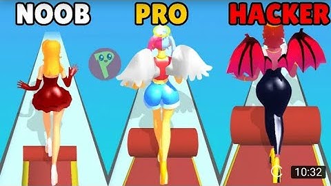 Noob Vs Pro Vs Hacker || Carpet Roller New 3D Game #ustad nitish #carpet roller #andirode game #iOS