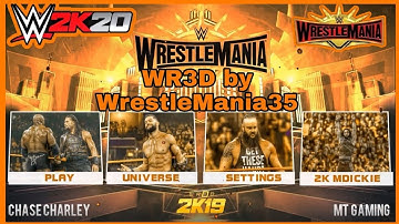 New WR3D mod Link 2K20 WrestleMania35. 30arenas Anuwhere arenas more weapons and titles by HHH 2020