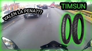 LLANTAS TIMSUN REALMENTE BUENAS // VALEN LA PENA // PRECIO CALIDAD // #motovlog #timsun