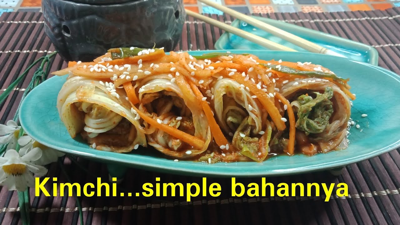 Resep kimchi makanan khas korea simple YouTube Resep kimchi makanan khas korea simple YouTube