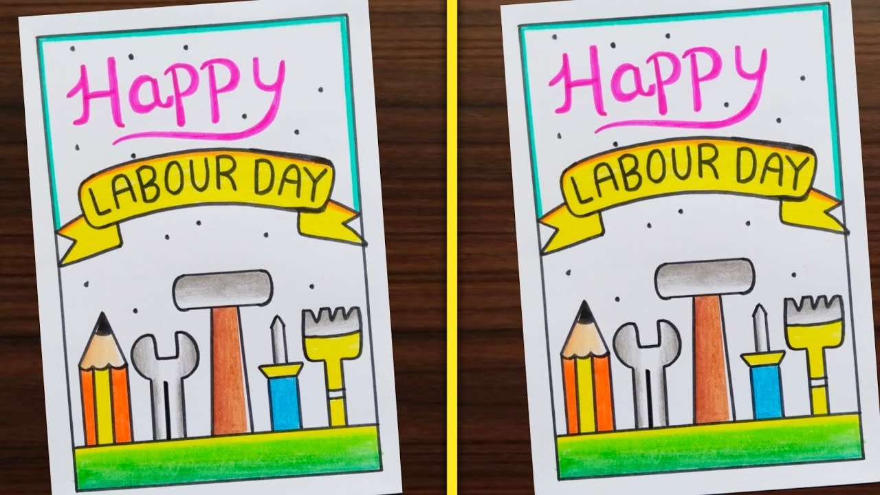 Labour Day Card Very Easy / Happy Labour Day Card / World Labour Day ...