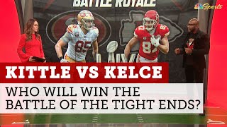 49ers' George Kittle vs. Chiefs' Travis Kelce, who is the best TE in the NFL? | NBC Sports Bay Area