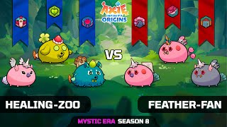 HEALING-ZOO vs FEATHER-FAN | SEASON 8 | AXIE INFINITY ORIGINS