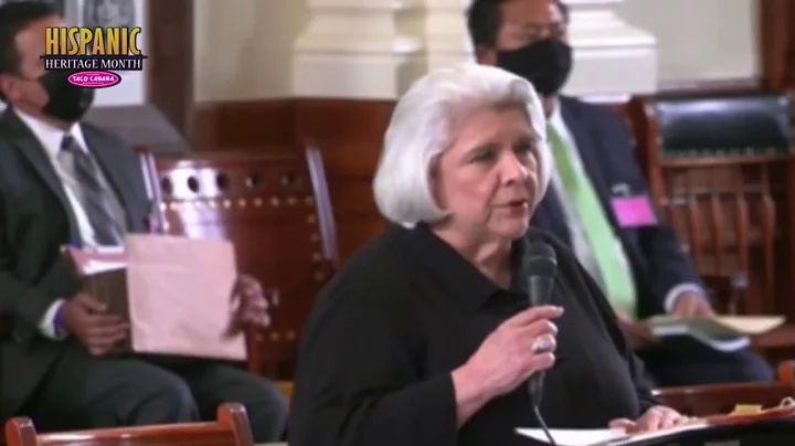 Highest ranking Hispanic Texas Senator Judith Zaff...