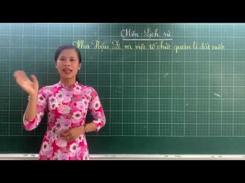 Ngày 24/03/2020 môn Lịch sử bài Nhà Hậu Lê và việc tổ chức quản lí đất nước