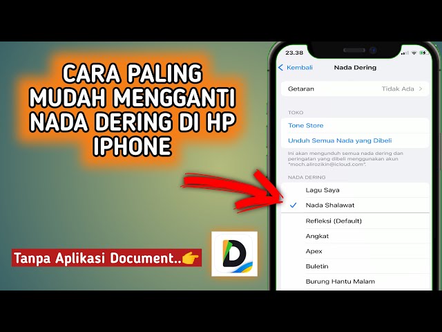 TERBARU!! Cara Mengganti Nada Dering di HP Iphone dengan lagu class=