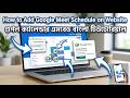 How to Add Google Meeting Schedule on Website | Google Calendar Embed Bangla Tutorial
