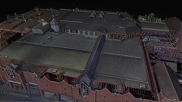 3D Point cloud of a UK shopping center