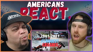 AMERICAN REACTS TO THE BIGGEST F1 CRASHES 2000-2021 || REAL FANS SPORTS