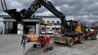 Koupili jsme Kolové rypadlo Volvo EW 180 E s rototiltem R6 a kopeme základy