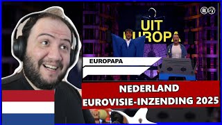 EUROVISION 2025 - NETHERLANDS ENTRY: Europapa - Even Tot Hier | Teacher Paul Reacts 🇳🇱