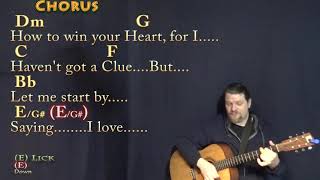 Hello (Lionel Richie) Strum Guitar Cover Lesson in Am with Chords/Lyrics