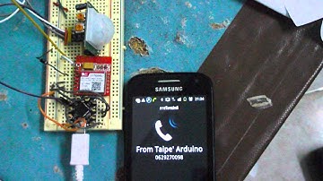 PIR Sensor and SIM800L by Taipe s Arduino