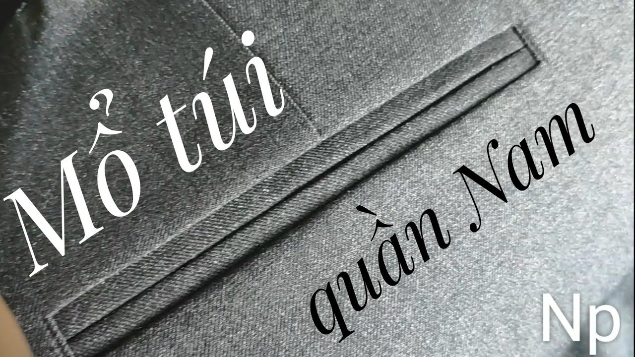 shop quần tây nam tphcm 2022 New Quần Tây Nam: Mổ Túi Sau Viền Dẹp Có Quai - How to sew double welt pockets for men pant | Np Tailor