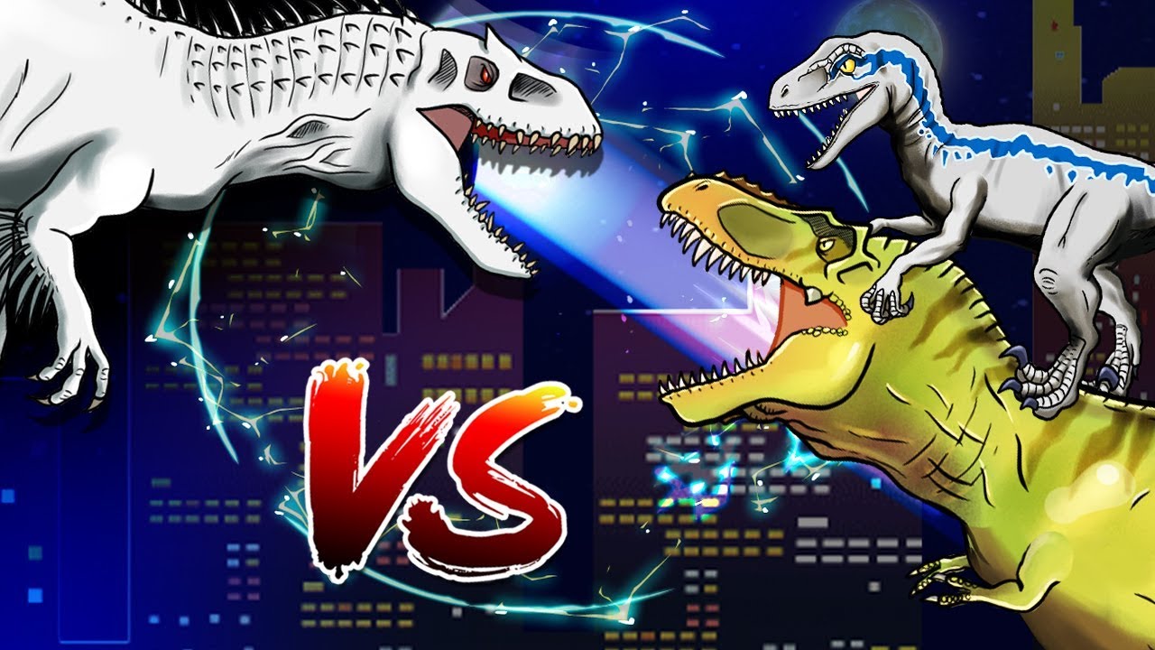 Indominus Rex Vs Velociraptor Blue