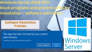 Software Restriction Policy Using Group Policies | Blocking an application with Group Policy 2019 screenshot 2