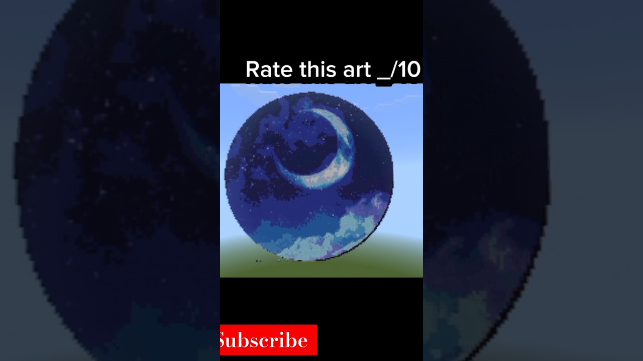 Making subscriber logo in Minecraft  