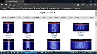 Great Website to Identify Digital modes by visual and sound clips
