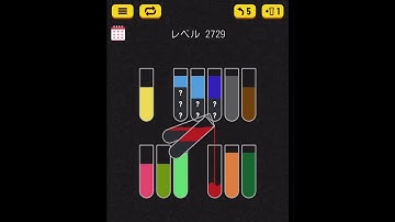 Water sort puzzle level 2729