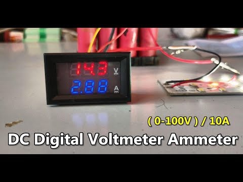 Digital Voltmeter Ammeter DC (0-100V)/ 10A Module | POWER GEN