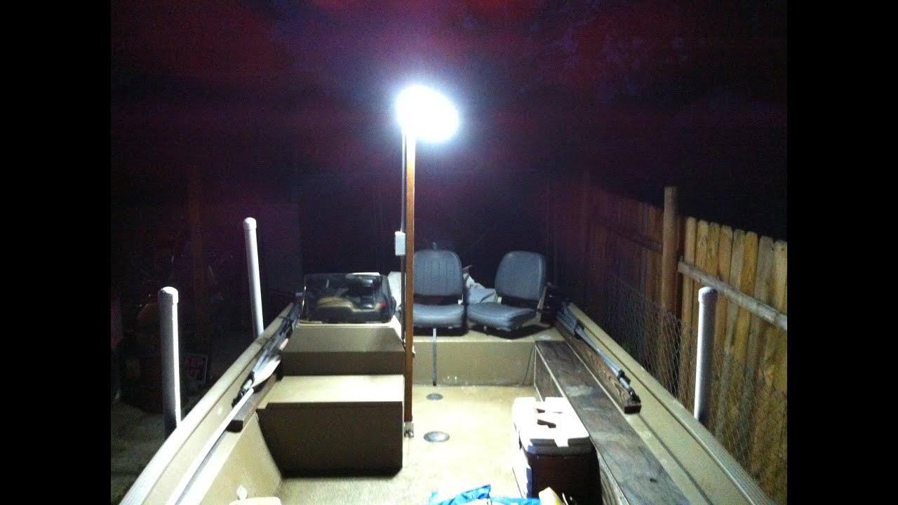 Building LED light post for my boat for night fishing, all