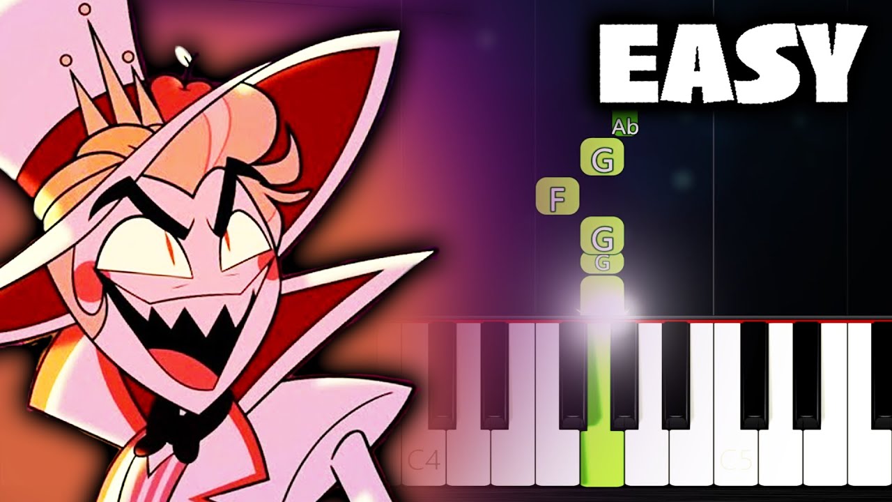 Hell's Greatest Dad (Hazbin Hotel) - EASY Piano Tutorial