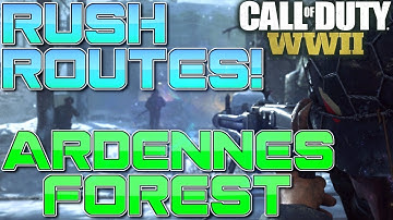 SND RUSH ROUTES on ARDENNES FOREST! (COD WW2 Best Competitive Rush Routes) Call of Duty: WWII
