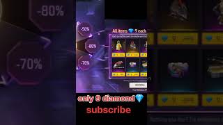 only 9 diamond💎 me bundle mystery shop event free fire video #viral #short #freefire #viralvideo