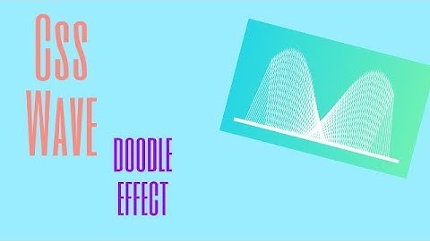 CSS Doodle For Wave Effect | Using Doodle JS