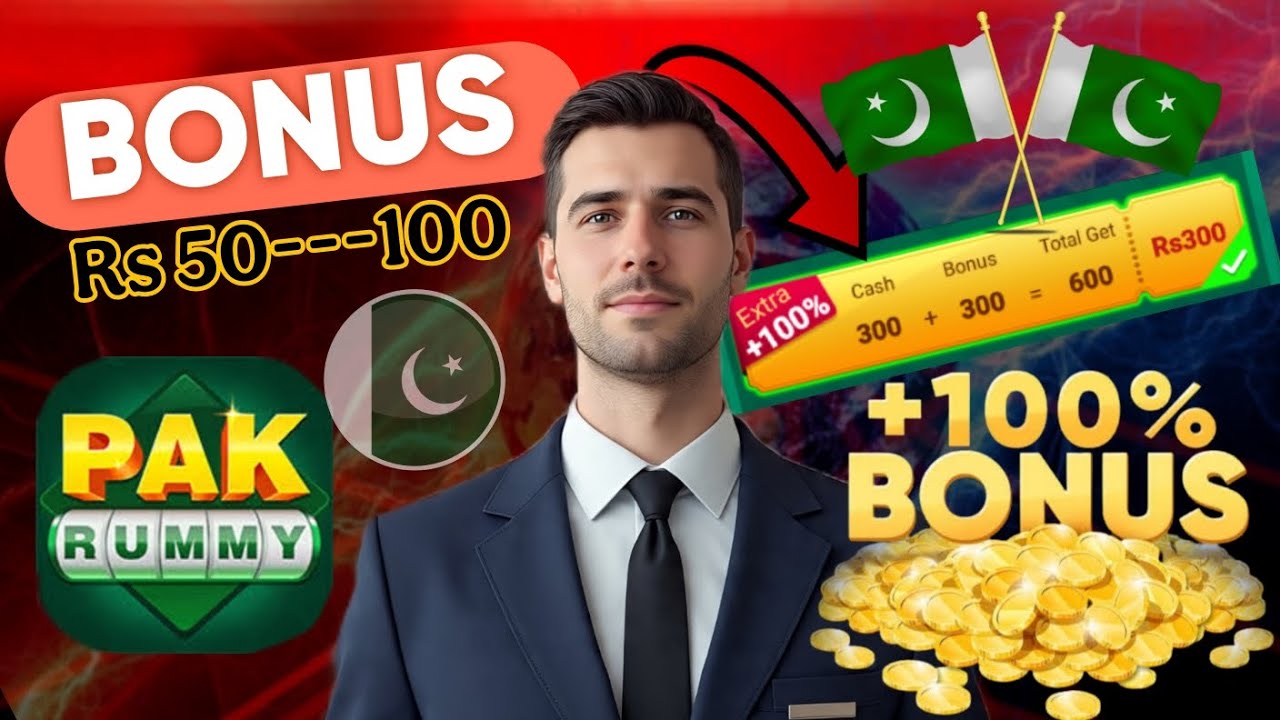 Pak Rummy Game | Free Bonus 50~100 | 100% Deposit Bonus | Rs 100 Withdraw minimum | Join Fast