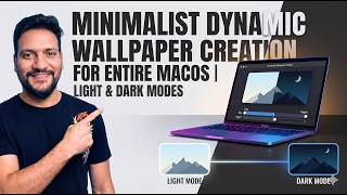 "Minimilist Dynamic Wallpaper Creation with Dark And Light mode for entire MacOS" screenshot 5