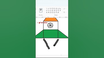 How to draw Rocket in Ms paint/Rocket 🚀 in Ms paint/Draw Indian space Rocket in Ms paint 🚀#mspaint