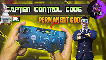 (New) Capten Gaming Control code & Sensitivity code 4 finger claw 2023 BGMI #captengamingcontrolcode