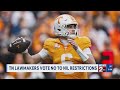 TN lawmakers vote not on NIL restrictions