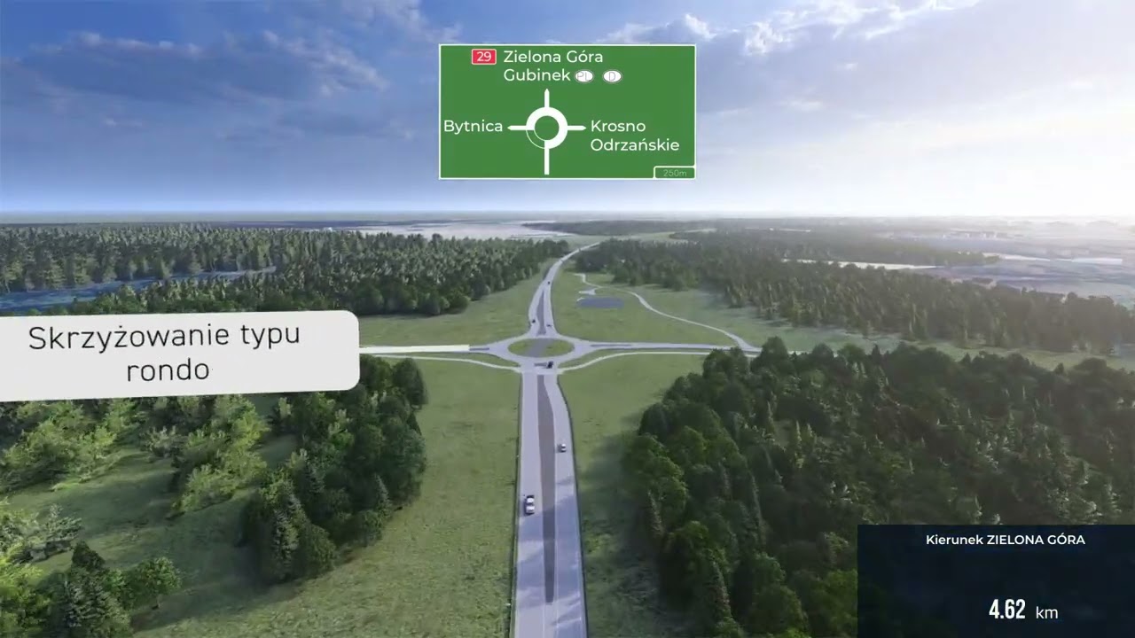 Obwodnica Krosno Odrzańskiego DK29 - WIZUALIZACJA