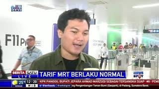 Masyarakat Jakarta Mulai Terbiasa Gunakan MRT