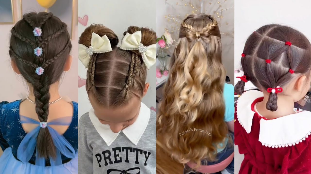 تسريحات شعر للعيد والخروج والمدرسة سهلة وجميلة 2026يلا دلعي بنوتك💕🌹💥