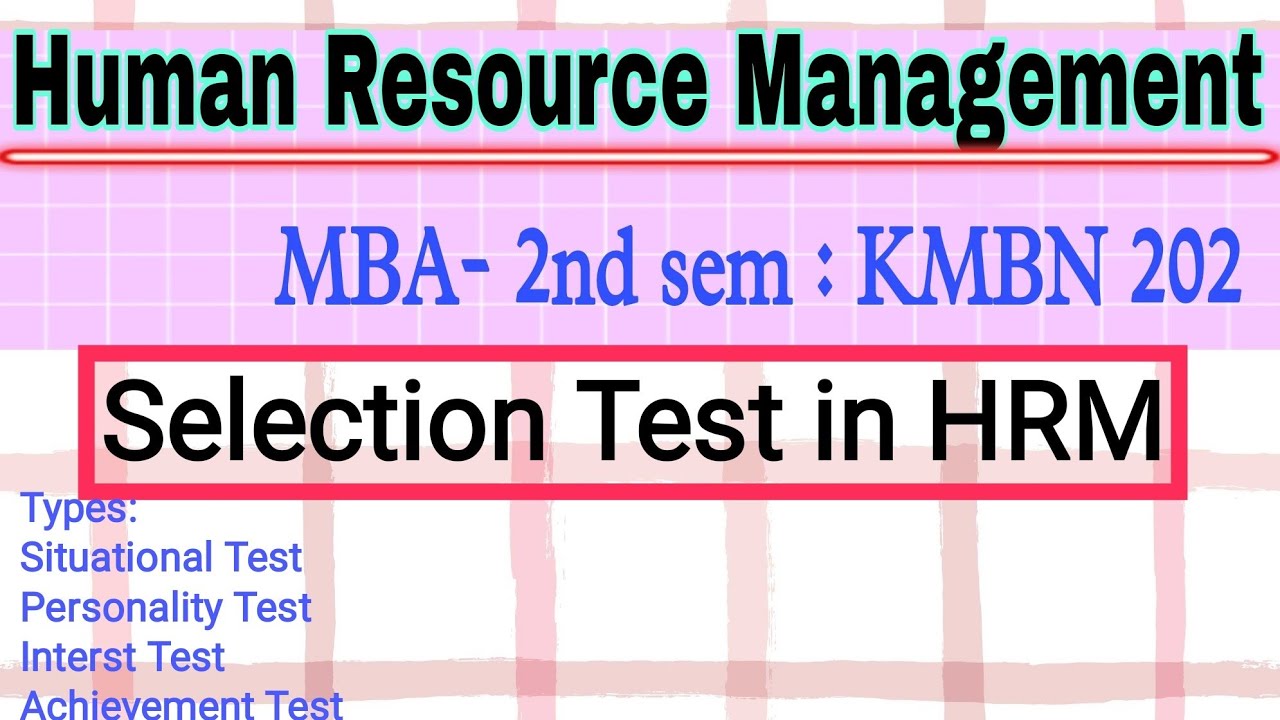 How To Use MBTI Test For Human Resource Management