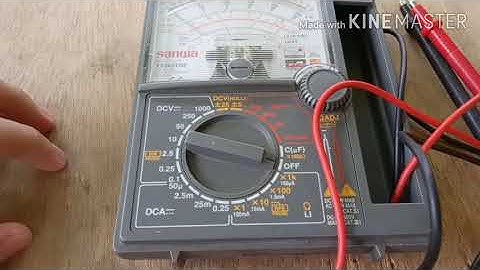 MEASURING CURRENT USING AN ANALOG MULTIMETER