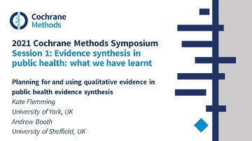 Planning for and using qualitative evidence in public health evidence synthesis