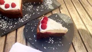 Chocolate raspberry coconut cake