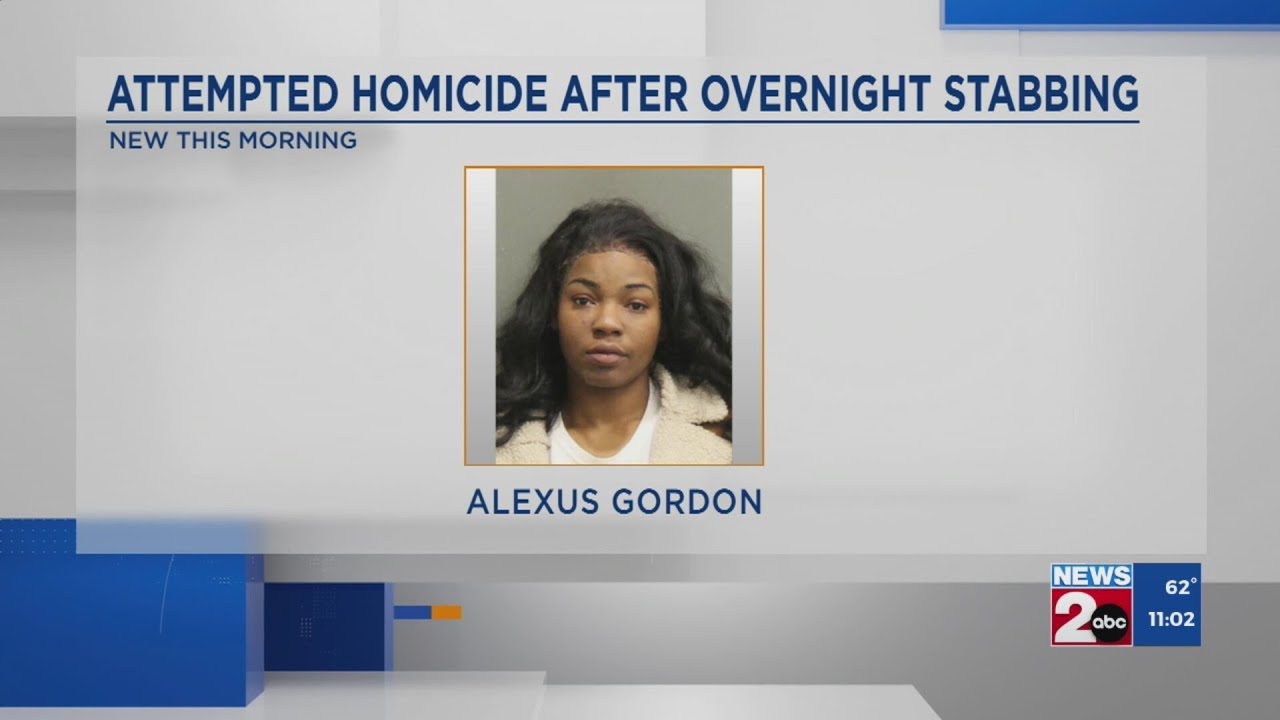 Woman accused of stabbing man in the neck - YouTube